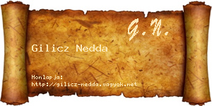 Gilicz Nedda névjegykártya